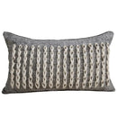 Light luxury designer black & white palm leaf pillow cover living room
