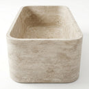 Light Travertine Rectangular Bathtub - 32"x60"x22" - Honed (Partially Filled)