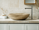 Light Travertine Sink