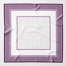 Verona - Silk Neckerchief - White & Lilac