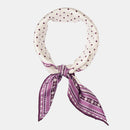 Verona - Silk Neckerchief - White & Lilac
