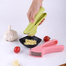Lime green garlic rammers manual zinc alloy press kitchen tool