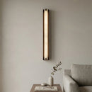 Linear Symmetry Alabaster Wall Sconce