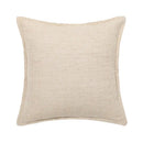 Linen embroidery leaves cushion cover cream & beige living room