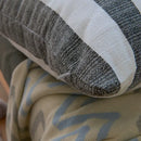 Linen stripe cushion cover living room striped pillow case