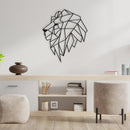 Lion Head Metal Wall Art