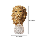 Lion Head Wall Lamp