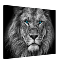 Lion Head Print Metal Wall Art – Wildlife Majestic Animal Wall Decor