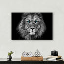 Lion Head Print Metal Wall Art – Wildlife Majestic Animal Wall Decor