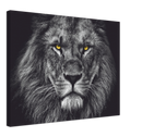 Lion Head Print Metal Wall Art – Wildlife Majestic Animal Wall Decor