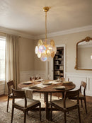 Liora Iridescent Disc Glass Chandelier