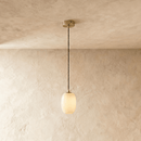 Lithos Alabaster Pendant Light