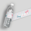 Little Man Little Lady Water Bottle Labels