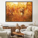 Little Tiger in the Grass Canvas