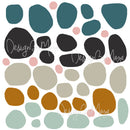 Watercolor Speckles & Dots - Fabric Nursery Wall Art Decals