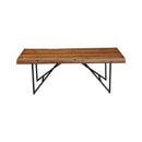 Live Edge Coffee Table, Light Walnut