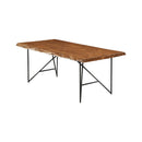 Live Edge Dining Table, Light Walnut