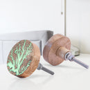 Mascot Hardware Thunder Crack 1-7/10 in. Wooden Round Knob (Pack of 10)