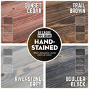 RESTORE Boulder Black Solid Live Edge Wood Accent Bench