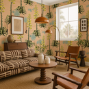 Agave Valley Wallpaper, peach