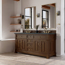 James Martin Brookfield 72" Double Bathroom Vanity, Honey Oak