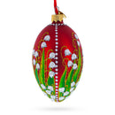 1898 Lilies of the Valley Royal Egg Glass Ornament 4 Inches