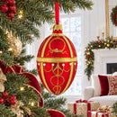 1895 Rosebud Royal Egg Glass Ornament 4 Inches