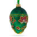 1899 Pansy Royal Egg Glass Ornament 4 Inches