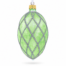 1892 Diamond Trellis Royal Egg Glass Ornament 4 Inches