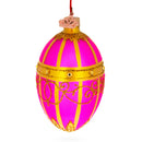 1899 Rose Quartz Royal Egg Glass Ornament 4 Inches