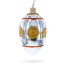 1916 Steel Military Royal Glass Egg Ornament 4 Inches