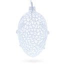Winter Bells Egg Glass Ornament 4 Inches