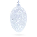 Winter Bells Egg Glass Ornament 4 Inches
