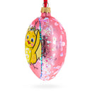 Two Chicks Egg Glass Ornament 4 Inches