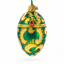 1891 Memory of Azov Royal Glass Egg Ornament 4 Inches