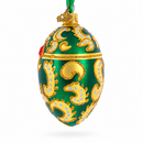 1891 Memory of Azov Royal Glass Egg Ornament 4 Inches