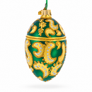 1891 Memory of Azov Royal Glass Egg Ornament 4 Inches