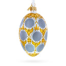 1913 Romanov Tercentenary Royal Glass Egg Ornament 4 Inches