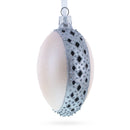 French Designer Jeweled Panther Glass Egg Christmas Ornament 4 Inches