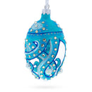 Octopus Glass Egg Christmas Ornament 4 Inches