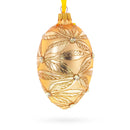 Jeweled Waves on Champagne Glass Egg Ornament 4 Inches