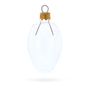 Set of 6 Clear Mini Glass Egg Ornaments 2.9 Inches