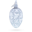 1913 Winter Mini Glass Egg Ornament 2.9 Inches