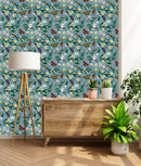 Butterflies Floral Wallpaper