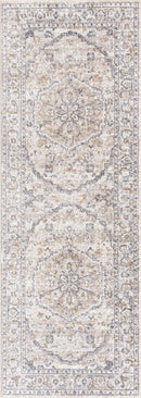 Hiti Cream Flat Pile Washable Rug