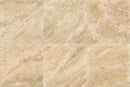 Frontier20 Travertine Cross Cut Philadelphia Grip Stair Bullnose Look Porcelain Moldings 12x24