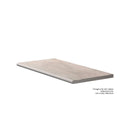 Frontier20 Indiana Grey Select Grip Stair Tread Bullnose Limestone Look Porcelain Moldings 12x48