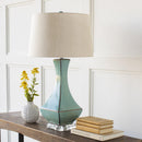 Fischer Traditional Teal Table Lamp