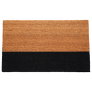 Black Belt Natural & Black Coir Doormat
