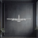C-130H Hercules Front Metal Neon Aircraft Wall Art - NCN0020